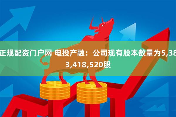 正规配资门户网 电投产融：公司现有股本数量为5,383,418,520股